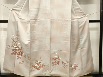平和屋着物■訪問着　刺繍　枝花文　暈し染め　正絹　逸品　CABN1668ev