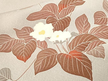 平和屋着物■訪問着　刺繍　枝花文　暈し染め　正絹　逸品　CABN1668ev