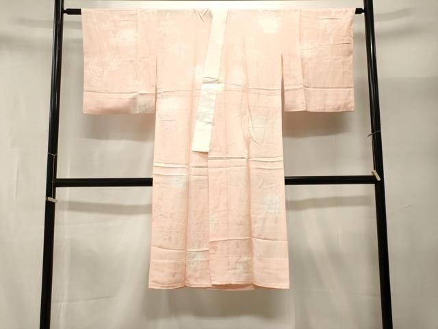 平和屋着物■長襦袢　無双仕立て　遠山枝花地紋　暈し染め　正絹　逸品　CABN1669ev