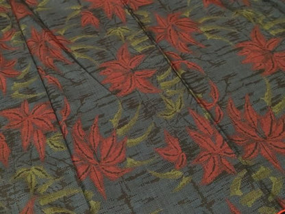 平和屋着物■本場大島紬　7マルキ　草花文　正絹　逸品　CABN1675ev