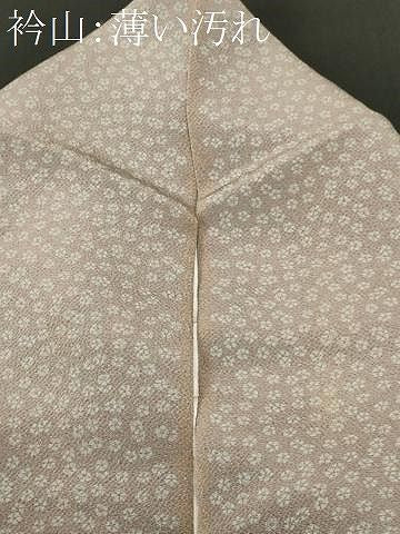 平和屋着物■上質な小紋　花間道　鬼しぼ縮緬　正絹　逸品　CABN1685ev