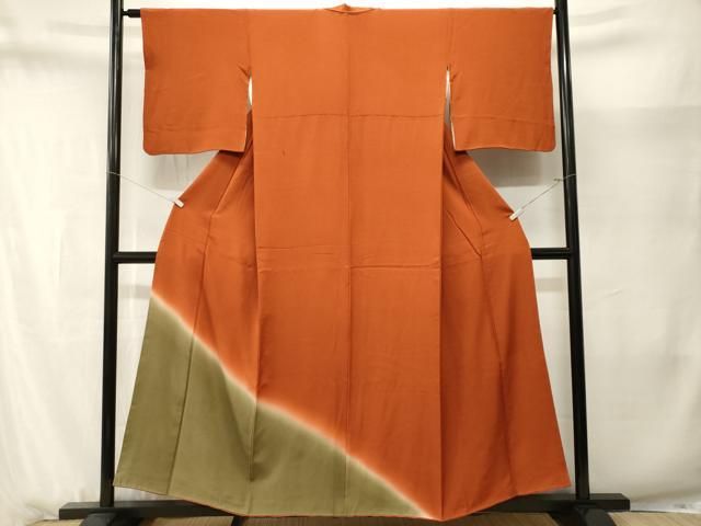 平和屋着物■訪問着　霞文　暈し染め　正絹　逸品　CABN1687ev