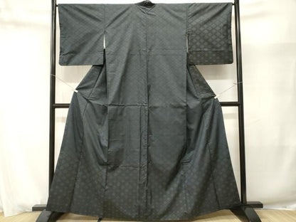 平和屋着物■訪問着　7マルキ　菱花文　正絹　逸品　CABN1689ev