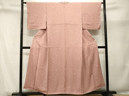 平和屋着物■上質な小紋　花唐草文　正絹　逸品　CABN1692ev