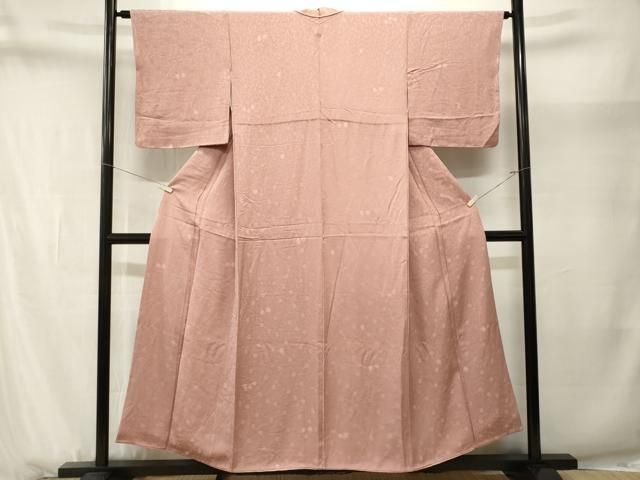 平和屋着物■上質な小紋　花唐草文　正絹　逸品　CABN1692ev