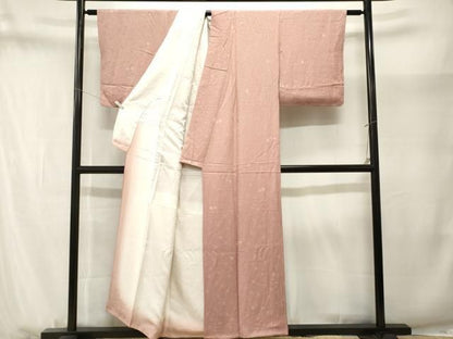 平和屋着物■上質な小紋　花唐草文　正絹　逸品　CABN1692ev