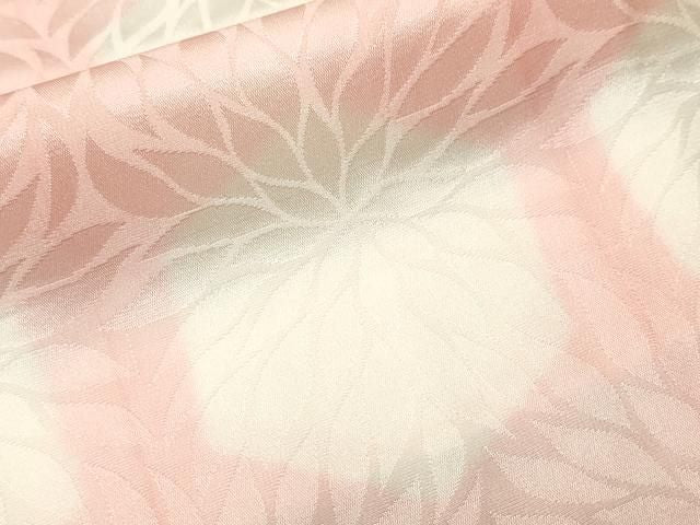 平和屋着物■長襦袢　袷　格子菊尽くし紋　暈し染め　正絹　逸品　CABN1694ev