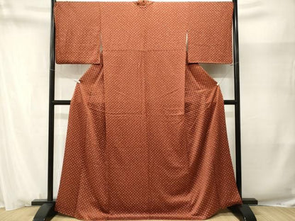 平和屋着物■上質な小紋　絞り　正絹　逸品　CABN1701ev