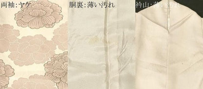 平和屋着物■訪問着　刺繍　舞花文　正絹　逸品　CABN1702ev