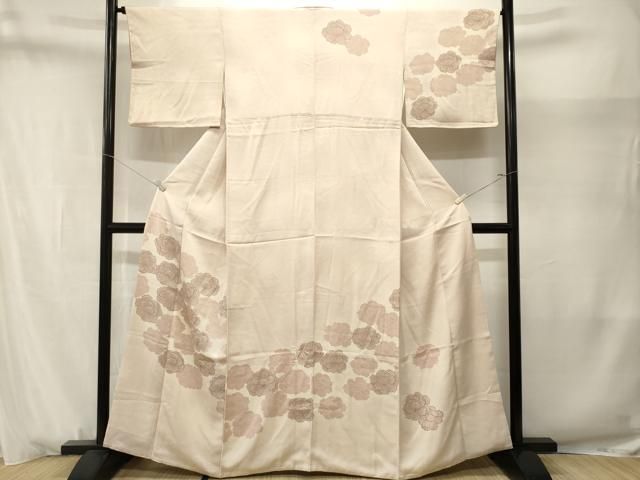 平和屋着物■訪問着　刺繍　舞花文　正絹　逸品　CABN1702ev