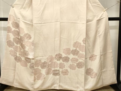 平和屋着物■訪問着　刺繍　舞花文　正絹　逸品　CABN1702ev