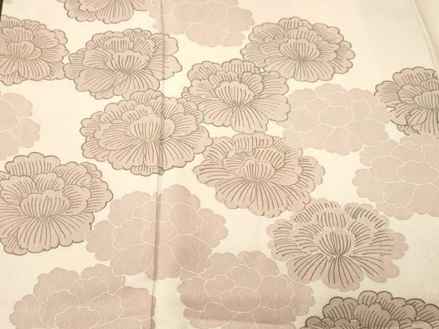 平和屋着物■訪問着　刺繍　舞花文　正絹　逸品　CABN1702ev