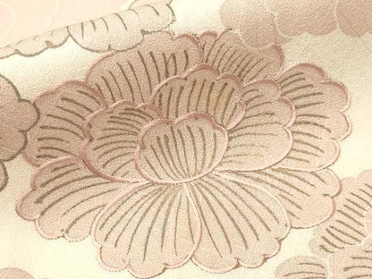 平和屋着物■訪問着　刺繍　舞花文　正絹　逸品　CABN1702ev