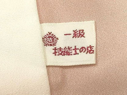 平和屋着物■訪問着　刺繍　舞花文　正絹　逸品　CABN1702ev
