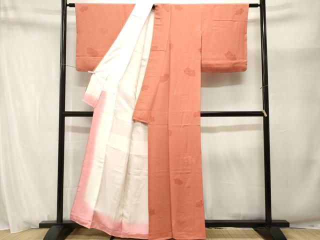 平和屋着物■上質な小紋　破れ地紙花文　正絹　逸品　CABN1704ev