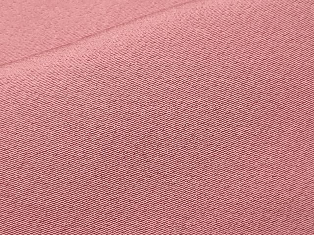 平和屋着物■上質な色無地　紅梅色　正絹　逸品　CABN1708ev