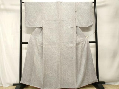 平和屋着物■大変加工の良い総絞り小紋　正絹　逸品　CABN1775ev