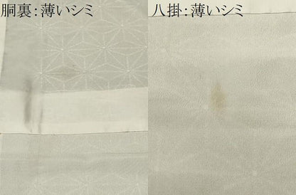平和屋着物■小紋　麻の葉文様　洗える着物　CABN1841ev