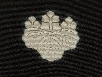平和屋着物■黒留袖　総刺繍　尾長鳥　金銀糸　洗える着物　CABN1846ev