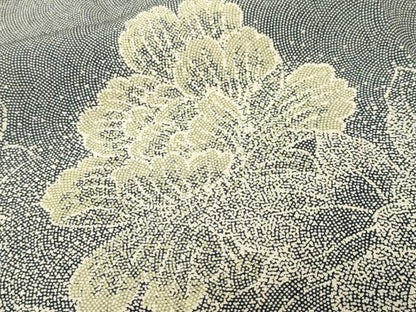 平和屋着物■訪問着　江戸小紋　草花文　青海波文　正絹　逸品　CABN1853ev