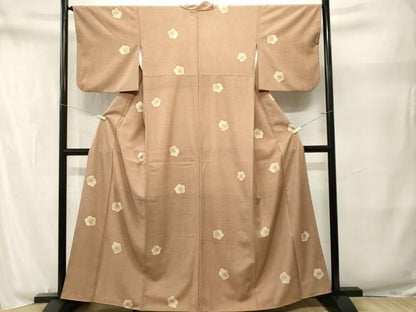 平和屋着物■小紋　舞花文　洗える着物　CABN1897ev