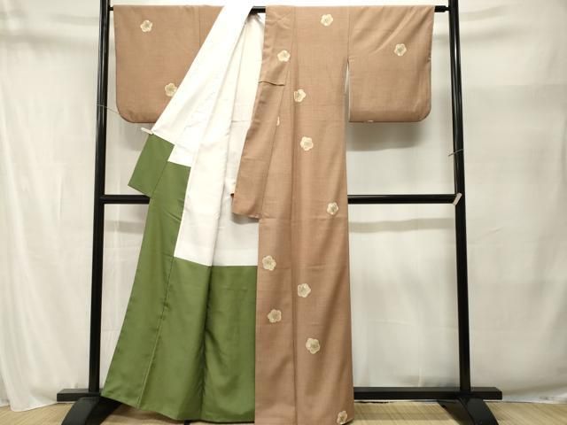 平和屋着物■小紋　舞花文　洗える着物　CABN1897ev