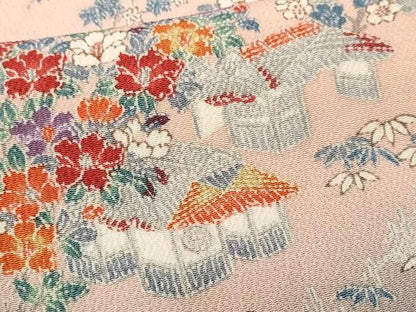 平和屋着物■訪問着　御所解文　暈し染め　鬼しぼ縮緬　正絹　逸品　CABN1909ev