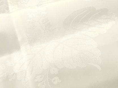 平和屋着物■長襦袢　無双仕立て　雲取り桐花地紋　白色　洗える着物　CABN1915ev