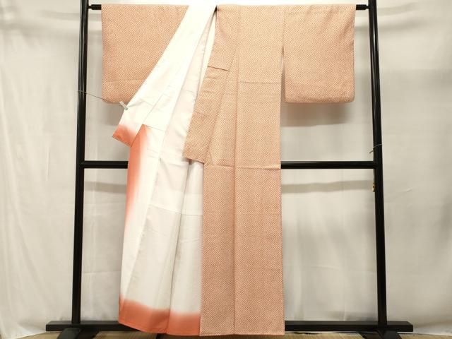 平和屋着物■小紋　鹿の子文　洗える着物　CABN1943ev
