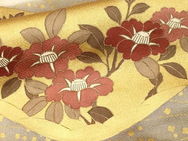 平和屋着物■豪華色留袖　駒刺繍　貝合せ立波草花文　暈し染め　金彩　ますいわ屋扱い　正絹　逸品　CABN1949ev