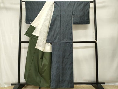 平和屋着物■本場大島紬　抽象文　正絹　逸品　CABN1978ev