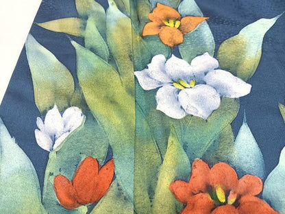 平和屋着物■訪問着　手描き　草花文　正絹　逸品　CABN2002xe