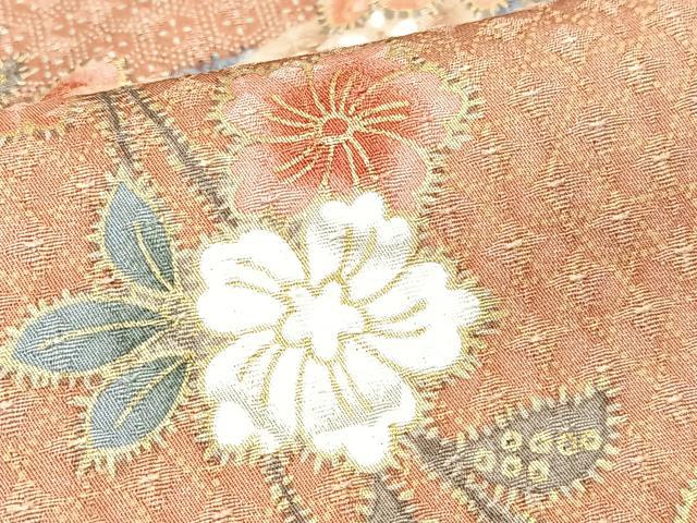 平和屋着物■上質な小紋　枝垂れ花文　金彩　正絹　逸品　CABN2008xe