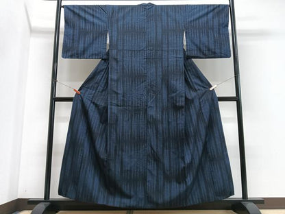 平和屋着物■上質な紬　変わり縞　正絹　逸品　CABN2012xe