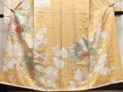 平和屋着物■豪華振袖　刺繍　花車文　金銀彩　正絹　逸品　CABN2019xe