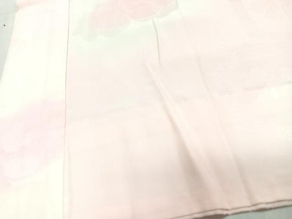 平和屋着物■振袖用長襦袢　無双仕立て　亀甲花地紋　暈し染め　正絹　逸品　CABN2020xe