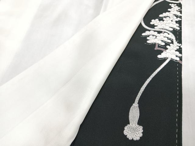 平和屋着物■豪華黒留袖　花籠文　暈し染め　金銀彩　正絹　逸品　CABN2024xe