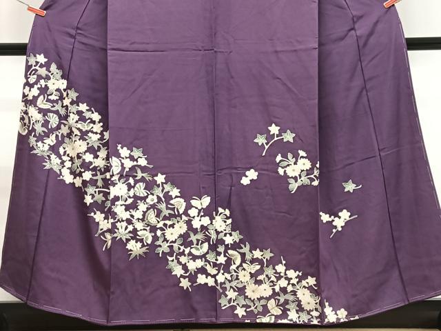 平和屋着物■色留訪問着　花鳥文　金彩　正絹　逸品　未使用　CABN2025xe