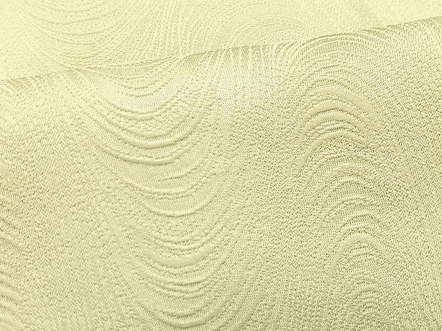 平和屋着物■上質な色無地　流水地紋　枯草色　正絹　逸品　CABN2035xe