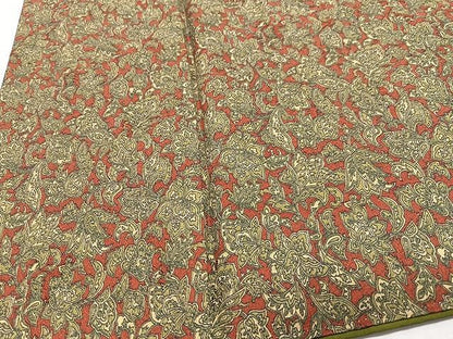 平和屋着物■上質な小紋　更紗花文　正絹　逸品　CABN2036xe
