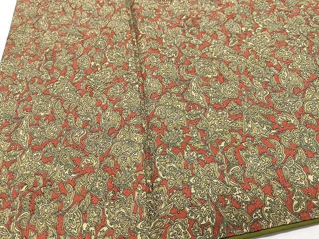 平和屋着物■上質な小紋　更紗花文　正絹　逸品　CABN2036xe