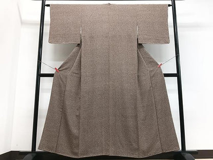 平和屋着物■上質な小紋　大小霰　正絹　逸品　未使用　CABN2045xe