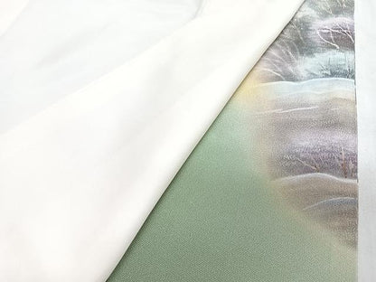 平和屋着物■豪華色留袖　手描き　風景文　暈し染め　金彩　正絹　逸品　CABN2050xe
