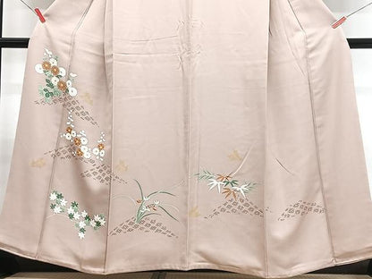 平和屋着物■豪華色留袖　草花文　金銀彩　正絹　逸品　CABN2051xe