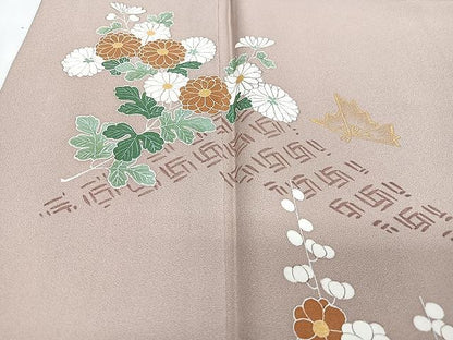 平和屋着物■豪華色留袖　草花文　金銀彩　正絹　逸品　CABN2051xe