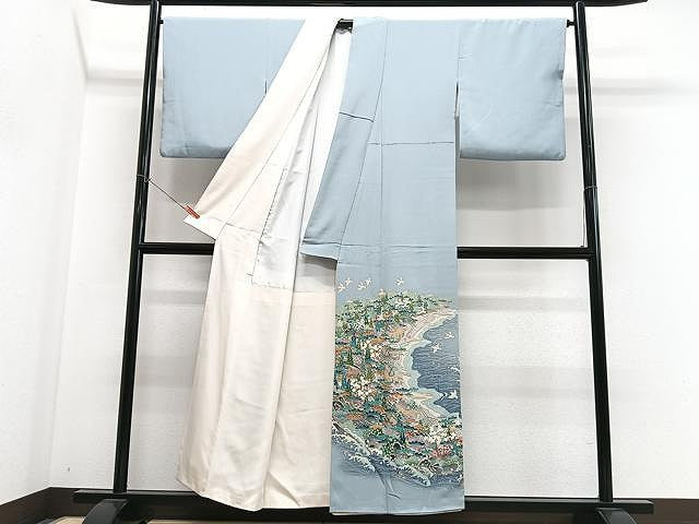 平和屋着物■豪華色留袖　作家物　風景文　暈し染め　正絹　逸品　CABN2053xe