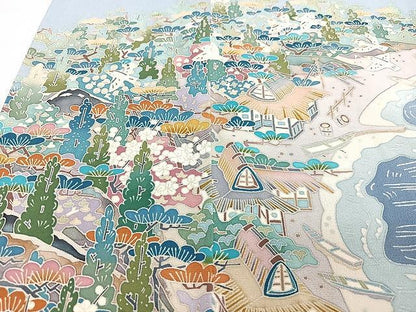 平和屋着物■豪華色留袖　作家物　風景文　暈し染め　正絹　逸品　CABN2053xe
