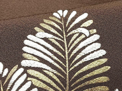 平和屋着物■豪華色留袖　駒刺繍　松葉文　金彩　正絹　逸品　CABN2055xe