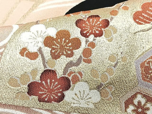 平和屋着物■豪華黒留袖　扇面花文　金彩　正絹　逸品　CABN2057xe