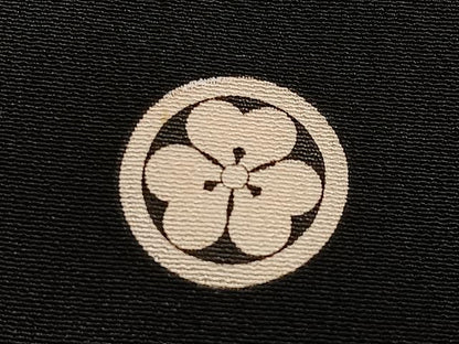 平和屋着物■豪華黒留袖　刺繍　松葉文　金銀糸　正絹　逸品　CABN2059xe